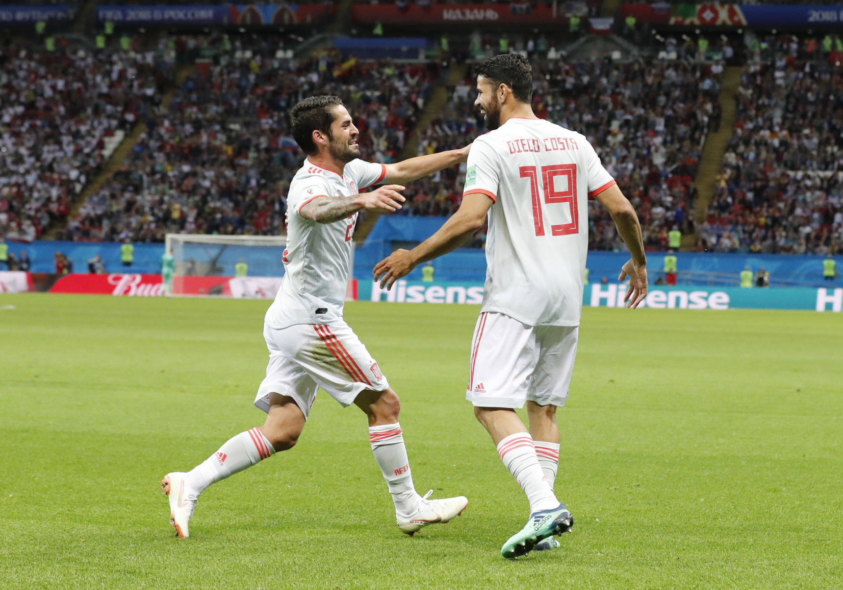 Diego Costa celebrates